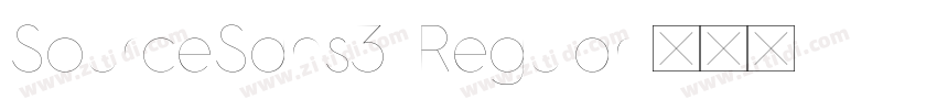 SourceSans3 Regular字体转换